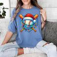 Christmas Baseball Drip For Boys Kids Ice Cream Drip Women's Comfort Colors T-Shirt Chalky Mint