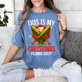 My Christmas Baseball Pajama Helmet Santa Xmas Men Boys Women's Comfort Colors T-Shirt Chalky Mint