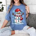 Christmas Baseball Snowman Xmas Pajamas Women Men Boys Women's Comfort Colors T-Shirt Chalky Mint Christmas Baseball Snowman Xmas Pajamas Women Men Boys Women's Comfort Colors T-Shirt Chalky Mint