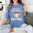 This Is My Christmas Pajama Shirt Baseball Xmas PJs Boys Men Women's Comfort Colors T-Shirt Chalky Mint