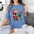 Christmas Santa Baseball Ugly Sweater Women's Comfort Colors T-Shirt Chalky Mint Christmas Santa Baseball Ugly Sweater Women's Comfort Colors T-Shirt Chalky Mint