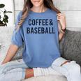 Coffee And Baseball Women's Comfort Colors T-Shirt Chalky Mint