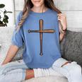 Cross Baseball Bats Christian Faith Sports Coach Pitcher Women's Comfort Colors T-Shirt Chalky Mint Cross Baseball Bats Christian Faith Sports Coach Pitcher Women's Comfort Colors T-Shirt Chalky Mint