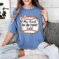 Cute Baseball Mom My Heart On That Field Sister Girl Toddler Women's Comfort Colors T-Shirt Chalky Mint
