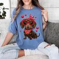 Dachshund Valentines Day Wiener Dog Lover Weenie Heart Raglan Baseball Tee Women's Comfort Colors T-Shirt Chalky Mint Dachshund Valentines Day Wiener Dog Lover Weenie Heart Raglan Baseball Tee Women's Comfort Colors T-Shirt Chalky Mint