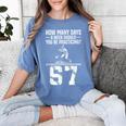 How Many Days A Week 6 7 67 Meme Baseball Humor Women's Comfort Colors T-Shirt Chalky Mint