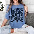 I Dislike Baseball Pants Softball Tball Baseball Mom Women's Comfort Colors T-Shirt Chalky Mint