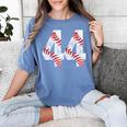 Distressed Baseball Number 44 Jersey Uniform Player Fan Women's Comfort Colors T-Shirt Chalky Mint Distressed Baseball Number 44 Jersey Uniform Player Fan Women's Comfort Colors T-Shirt Chalky Mint