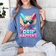 Drip Happens Baseball Ice Cream Bat And Ball With Sunglasses Women's Comfort Colors T-Shirt Chalky Mint