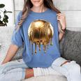 Dripping Gold Drip Baseball Game Day Player Coach Baller Women's Comfort Colors T-Shirt Chalky Mint