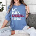 Eat Sleep Baseball Repeat Baseball Player Women's Comfort Colors T-Shirt Chalky Mint Eat Sleep Baseball Repeat Baseball Player Women's Comfort Colors T-Shirt Chalky Mint