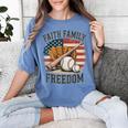 Faith Family Freedom Patriotic Christian Baseball Game Day Women's Comfort Colors T-Shirt Chalky Mint Faith Family Freedom Patriotic Christian Baseball Game Day Women's Comfort Colors T-Shirt Chalky Mint