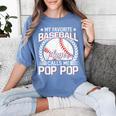 My Favorite Baseball Player Calls Me Pop Pop Women's Comfort Colors T-Shirt Chalky Mint