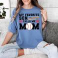 My Favorite Son Calls Me Mom Baseball Mom Women's Comfort Colors T-Shirt Chalky Mint My Favorite Son Calls Me Mom Baseball Mom Women's Comfort Colors T-Shirt Chalky Mint