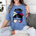 Filipina Baseball Mom Philippines Flag Baseball Girl Women's Comfort Colors T-Shirt Chalky Mint
