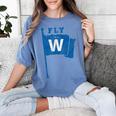 Fly The W Chicago Baseball Winning Flag Distressed Premium Tri-Blend Women's Comfort Colors T-Shirt Chalky Mint