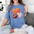 Football Basketball Baseball Heart Valentine Boys Men Kid Women's Comfort Colors T-Shirt Chalky Mint