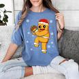 Gingerbread Man Baseball Christmas Women's Comfort Colors T-Shirt Chalky Mint Gingerbread Man Baseball Christmas Women's Comfort Colors T-Shirt Chalky Mint