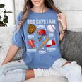 God Says I Am Baseball Player Catcher Pitcher Boys Men Women's Comfort Colors T-Shirt Chalky Mint God Says I Am Baseball Player Catcher Pitcher Boys Men Women's Comfort Colors T-Shirt Chalky Mint