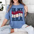 Groovy In My Baseball Mom Era Baseball Mama Mother's Day Women's Comfort Colors T-Shirt Chalky Mint