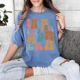 Groovy In My Baseball Mom Era Softball Game Day Women's Comfort Colors T-Shirt Chalky Mint