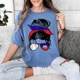 Haitian Baseball Mom Haiti Flag Baseball Girl Women's Comfort Colors T-Shirt Chalky Mint