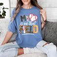My Heart Is On That Field Mother's Day Baseball Mom Women Women's Comfort Colors T-Shirt Chalky Mint