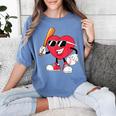 Heart Play Baseball Valentine's Day Teens Boys Girls Kids Women's Comfort Colors T-Shirt Chalky Mint Heart Play Baseball Valentine's Day Teens Boys Girls Kids Women's Comfort Colors T-Shirt Chalky Mint