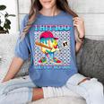 I Hit 100 Days Of School 67 Drip Baseball Boys Kids Women's Comfort Colors T-Shirt Chalky Mint
