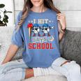 I Hit 100 Days Of School Baseball Kids Boy Teacher 100th Day Women's Comfort Colors T-Shirt Chalky Mint I Hit 100 Days Of School Baseball Kids Boy Teacher 100th Day Women's Comfort Colors T-Shirt Chalky Mint