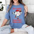 Hit Hard Run Fast Turn Left Baseball Player Women's Comfort Colors T-Shirt Chalky Mint Hit Hard Run Fast Turn Left Baseball Player Women's Comfort Colors T-Shirt Chalky Mint