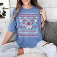 Ho Ho Homerun Baseball Ugly Christmas Sweater Party Hitter Women's Comfort Colors T-Shirt Chalky Mint