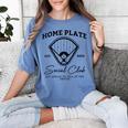 Home Plate Social Club Baseball Mom Women's Comfort Colors T-Shirt Chalky Mint