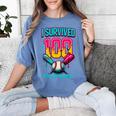HUGvyn I Survived 100 Days Baseball Teacher Ice Cream Drip Women's Comfort Colors T-Shirt Chalky Mint HUGvyn I Survived 100 Days Baseball Teacher Ice Cream Drip Women's Comfort Colors T-Shirt Chalky Mint