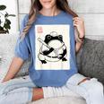 Japanese Grumpy Frog Baseball Player Baseball Women's Comfort Colors T-Shirt Chalky Mint