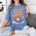 Just A Boy Who Loves Baseball Player Kids Women's Comfort Colors T-Shirt Chalky Mint