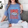 I Just Hit 100 Days Of School Baseball 100th Day Boys Kids Women's Comfort Colors T-Shirt Chalky Mint