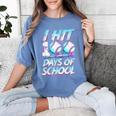 Kids 100 Days Of School 100th Day Baseball Ice Cream Drip Women's Comfort Colors T-Shirt Chalky Mint