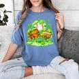 Kids St Patricks Day Shamrock Basketball Baseball Football Women's Comfort Colors T-Shirt Chalky Mint Kids St Patricks Day Shamrock Basketball Baseball Football Women's Comfort Colors T-Shirt Chalky Mint