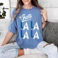 LA Baseball Fan Christmas FA La La Holiday Blue Theme Women's Comfort Colors T-Shirt Chalky Mint LA Baseball Fan Christmas FA La La Holiday Blue Theme Women's Comfort Colors T-Shirt Chalky Mint