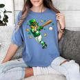 Leprechaun Play Baseball St Patrick's Day Men Kid Boys Women's Comfort Colors T-Shirt Chalky Mint