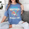 Little Brother Biggest Fan Baseball Cream Drip Crossed Bats Women's Comfort Colors T-Shirt Chalky Mint Little Brother Biggest Fan Baseball Cream Drip Crossed Bats Women's Comfort Colors T-Shirt Chalky Mint