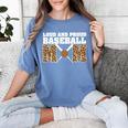 Loud And Proud Baseball Mom Leopard Mama Loves Women's Comfort Colors T-Shirt Chalky Mint