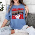 Loud Proud Baseball Mom Red Team Leopard Baseball Mom Squad Women's Comfort Colors T-Shirt Chalky Mint