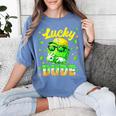 Lucky Dude Drip Baseball Shamrock St Patrick Men Boy Youth Women's Comfort Colors T-Shirt Chalky Mint