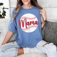 Mama Baseball Mom Women's Comfort Colors T-Shirt Chalky Mint