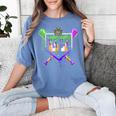 Mardi Gras Baseball Carnival Party Ice Cream Drip Boys Women's Comfort Colors T-Shirt Chalky Mint Mardi Gras Baseball Carnival Party Ice Cream Drip Boys Women's Comfort Colors T-Shirt Chalky Mint