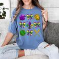 Mardi Gras Baseball Coquette Bow Fat Tuesday Parade Girls Women's Comfort Colors T-Shirt Chalky Mint Mardi Gras Baseball Coquette Bow Fat Tuesday Parade Girls Women's Comfort Colors T-Shirt Chalky Mint