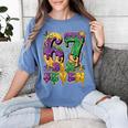 Mardi Gras Six Seven Baseball Drip Number 6 7 Meme Women's Comfort Colors T-Shirt Chalky Mint