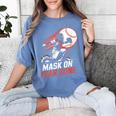 Mask On Fear Gone Baseball Catcher Softball Women's Comfort Colors T-Shirt Chalky Mint Mask On Fear Gone Baseball Catcher Softball Women's Comfort Colors T-Shirt Chalky Mint